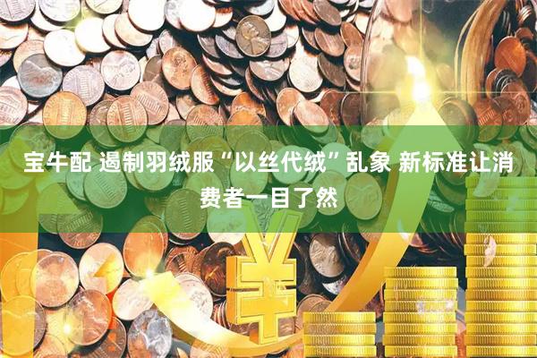 宝牛配 遏制羽绒服“以丝代绒”乱象 新标准让消费者一目了然